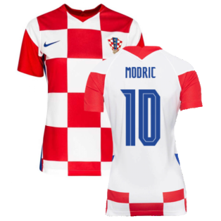 2020-2021 Croatia Womens Home Shirt (MODRIC 10)