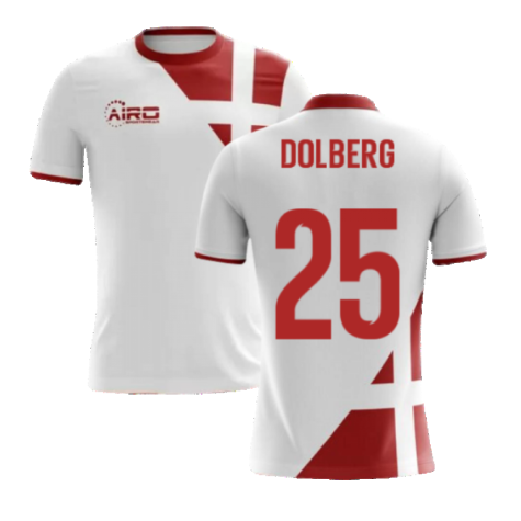 2023-2024 Denmark Away Concept Football Shirt (Dolberg 25)
