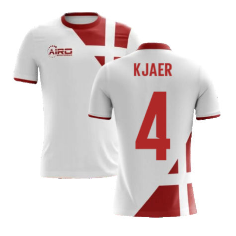 2023-2024 Denmark Away Concept Football Shirt (Kjaer 4) - Kids
