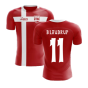 2023-2024 Denmark Flag Concept Football Shirt (B Laudrup 11)