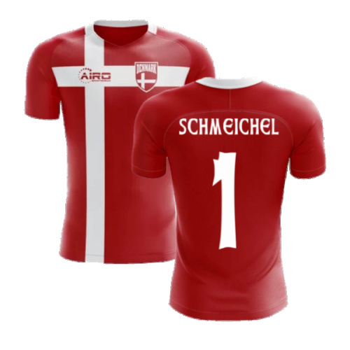 2025-2026 Denmark Flag Concept Football Shirt (Schmeichel 1) - Kids