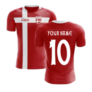 2023-2024 Denmark Flag Concept Football Shirt (Your Name)