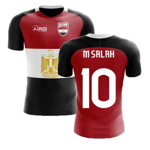 2025-2026 Egypt Flag Concept Football Shirt (M Salah 10) - Kids