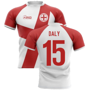 2022-2023 England Flag Concept Rugby Shirt (Daly 15)