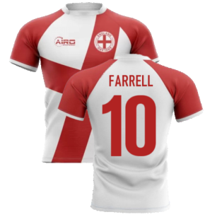 2022-2023 England Flag Concept Rugby Shirt (Farrell 10)