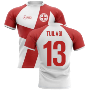 2022-2023 England Flag Concept Rugby Shirt (Tuilagi 13)
