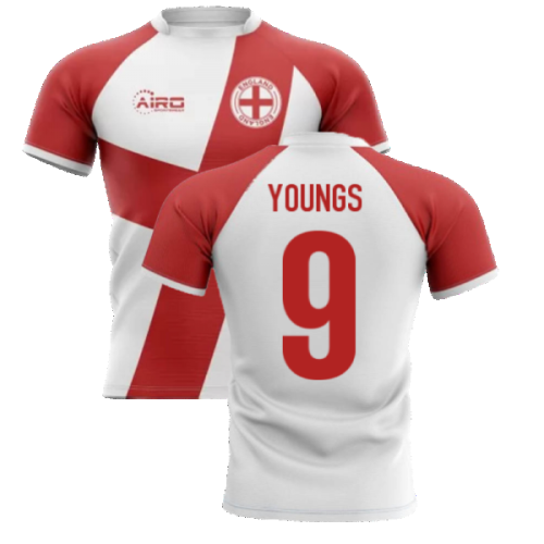 2025-2026 England Flag Concept Rugby Shirt (Youngs 9)