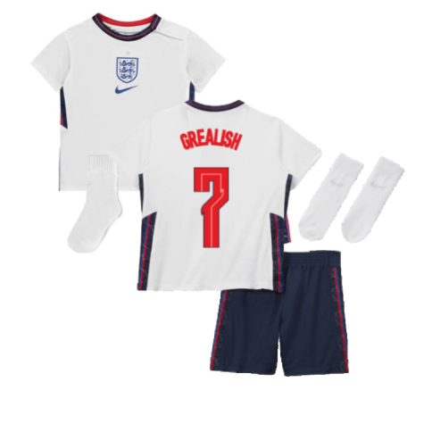 2020-2021 England Home Nike Baby Kit (Grealish 7)