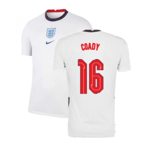 2020-2021 England Home Nike Football Shirt (Coady 16)