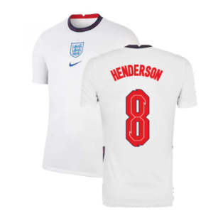 2020-2021 England Home Nike Football Shirt (Henderson 8)