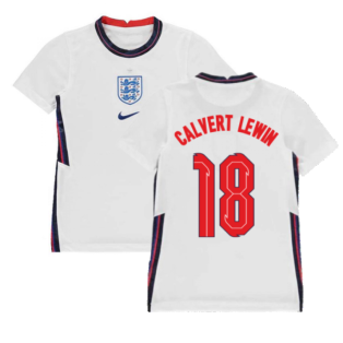2020-2021 England Home Nike Football Shirt (Kids) (Calvert Lewin 18)