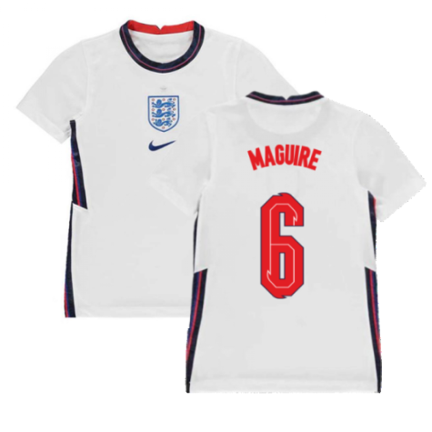 2020-2021 England Home Nike Football Shirt (Kids) (Maguire 6)
