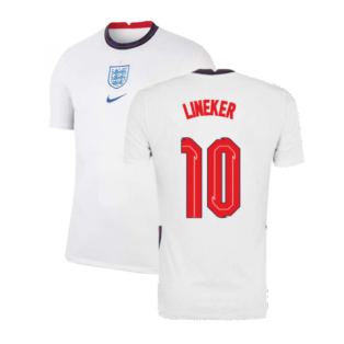 2020-2021 England Home Nike Football Shirt (LINEKER 10)