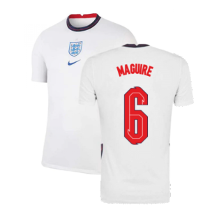 2020-2021 England Home Nike Football Shirt (Maguire 6)