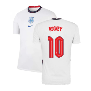 2020-2021 England Home Nike Football Shirt (ROONEY 10)