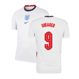 2020-2021 England Home Nike Football Shirt (SHEARER 9)