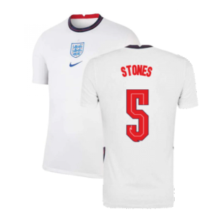 2020-2021 England Home Nike Football Shirt (Stones 5)