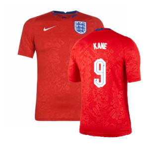 2020-2021 England Pre-Match Training Shirt (Red) (KANE 9)