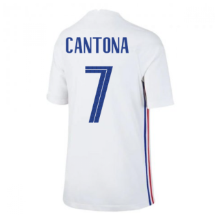 2020-2021 France Away Nike Football Shirt (Kids) (CANTONA 7)