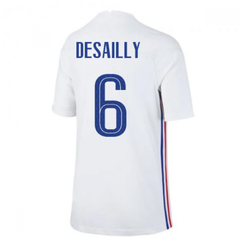 2020-2021 France Away Nike Football Shirt (Kids) (DESAILLY 6)