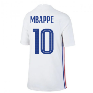 2020-2021 France Away Nike Football Shirt (Kids) (MBAPPE 10)