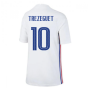 2020-2021 France Away Nike Football Shirt (Kids) (TREZEGUET 10)