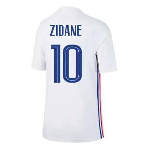 2020-2021 France Away Nike Football Shirt (Kids) (ZIDANE 10)