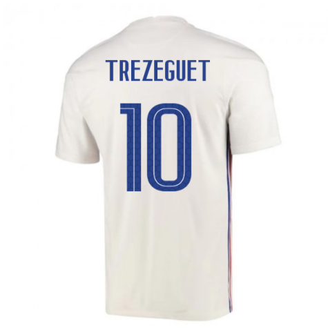 2020-2021 France Away Nike Football Shirt (TREZEGUET 10)
