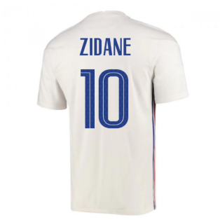 2020-2021 France Away Nike Football Shirt (ZIDANE 10)