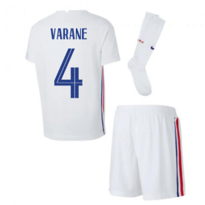 2020-2021 France Away Nike Little Boys Mini Kit (VARANE 4)