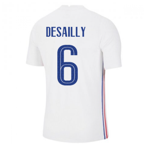 2020-2021 France Away Nike Vapor Match Shirt (DESAILLY 6)