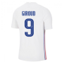 2020-2021 France Away Nike Vapor Match Shirt (GIROUD 9)