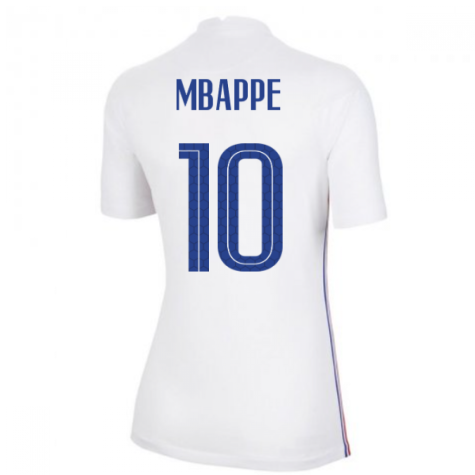 2020-2021 France Away Nike Womens Shirt (MBAPPE 10)