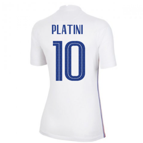 2020-2021 France Away Nike Womens Shirt (PLATINI 10)