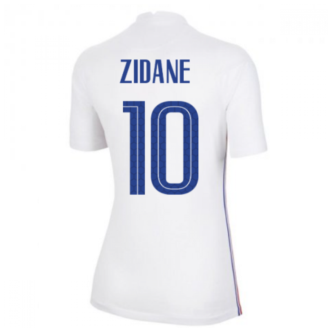 2020-2021 France Away Nike Womens Shirt (ZIDANE 10)
