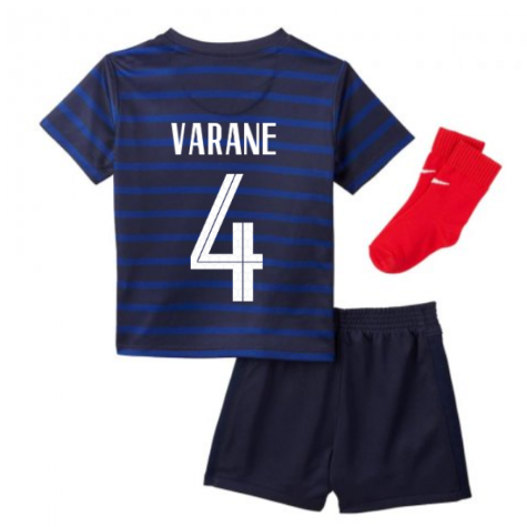 2020-2021 France Home Nike Baby Kit (VARANE 4)