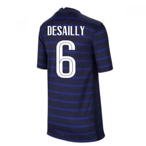 2020-2021 France Home Nike Football Shirt (Kids) (DESAILLY 6)