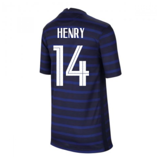2020-2021 France Home Nike Football Shirt (Kids) (HENRY 14)
