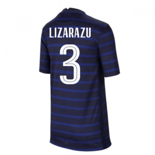 2020-2021 France Home Nike Football Shirt (Kids) (LIZARAZU 3)
