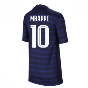 2020-2021 France Home Nike Football Shirt (Kids) (MBAPPE 10)