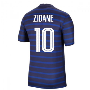 2020-2021 France Home Nike Football Shirt (ZIDANE 10)