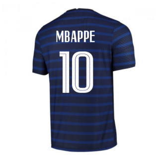 2020-2021 France Home Nike Vapor Match Shirt (MBAPPE 10)