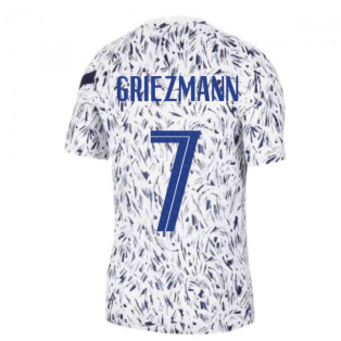 2020-2021 France Nike Dry Pre-Match Training Shirt (White) (GRIEZMANN 7)