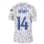 2020-2021 France Nike Dry Pre-Match Training Shirt (White) (HENRY 14)