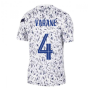 2020-2021 France Nike Dry Pre-Match Training Shirt (White) (VARANE 4)