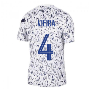2020-2021 France Nike Dry Pre-Match Training Shirt (White) (VIEIRA 4)