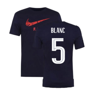 2020-2021 France Nike Ground Tee (Obsidian) (BLANC 5)