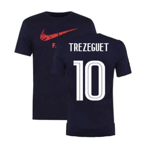 2020-2021 France Nike Ground Tee (Obsidian) (TREZEGUET 10)
