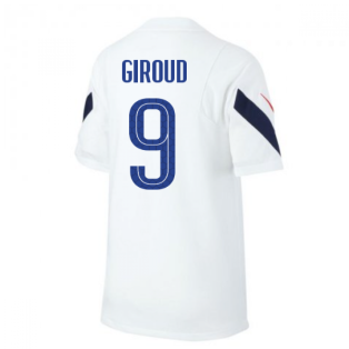 2020-2021 France Nike Training Shirt (White) (GIROUD 9)