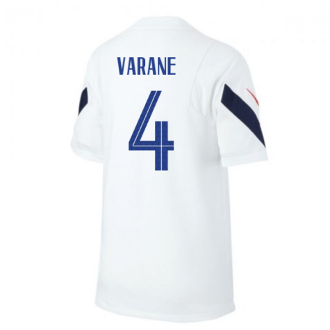 2020-2021 France Nike Training Shirt (White) (VARANE 4)